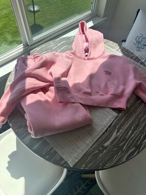 Aelfric Eden Pastel Pink Hoodie with Branded Tag